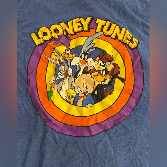 Looney Tunes Blue Graphic T-Shirt - Picture 2 of 4